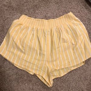 Yellow striped shorts